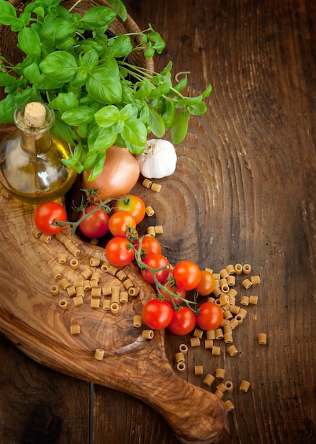 składniki na blacie